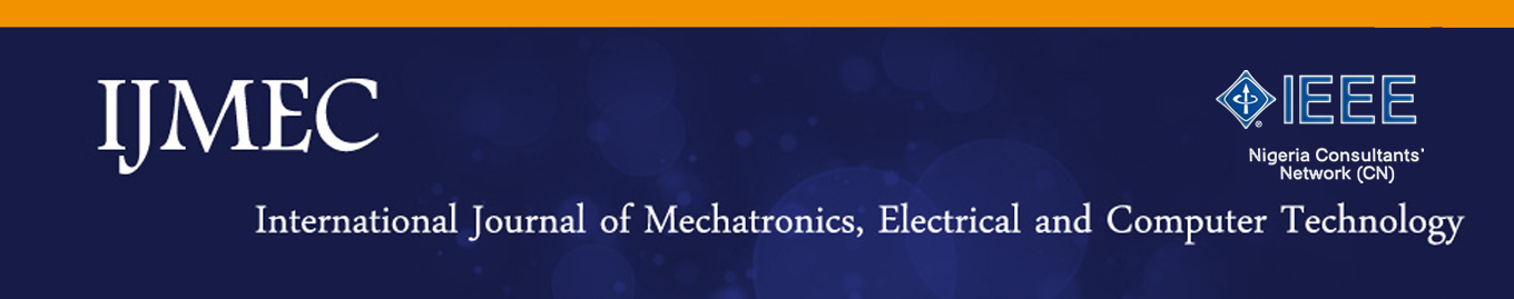 IJMEC - International Journal of Mechatronics, Electrical and Computer Technology